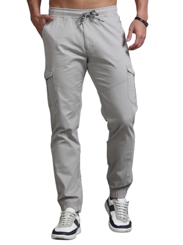 Image of U.S. Pitchers Mens Twill Laffer Cargo Joggers I 6 Pocket Utility Pants I Stylish Comfort Fit I 12 Colors I Sizes 30 to 38