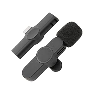 Type‑C-interfacemicrofoon, telefoonmicrofoon Kleine microfoon Opnameaccessoires Draadloze microfoon voor thuis Leer voor…