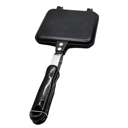 MAGICLULU Double Sided Non Stick Sandwich Maker Pan for Toast Eggs and Grilled Cheese Kitchen Baking Tool for Prep for Families and Camping