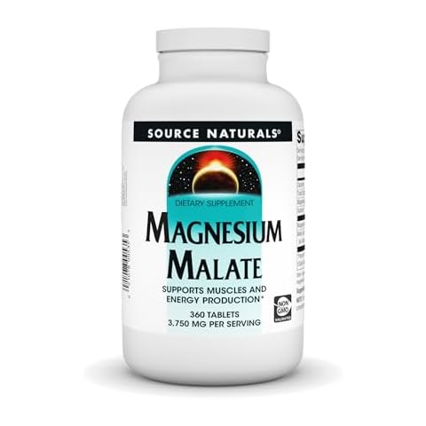 Source Naturals Magnesium Malate 3750 mg per Serving - for Energy Production* - 360 Tablets Cover