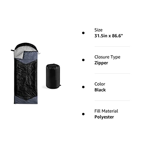 Oaskys Camping Sleeping Bag - 3 Season Warm & Cool Weather - Summer Spring Fall Lightweight Waterproof For Adults Kids - Camping Gear Equipment, Traveling, And Outdoors #TOP7