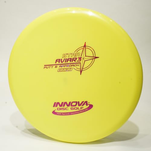 Innova Star Aviar3 Disc Golf Putter & Approach Disc, Pick Color/Weight [Stamp & Exact Color May Vary] Green (Bright) 150-159 Grams