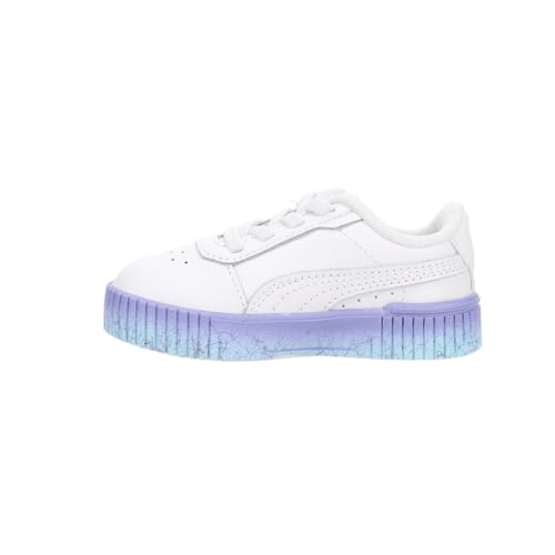 PUMA Toddler Girls Carina 2.0 Speckle Fade Slip On Sneakers Shoes Casual - Purple, White3