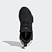adidas Originals NMD_R1 Sneaker, Black/Black/White, 3 US Unisex Little Kid