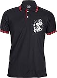 S, M, L, XL oder 2XL Küstenluder Herren Oberteil Sink Or Swim Shirt Schwarz XL