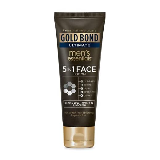 Gold Bond Ultimate Men's Essentials 5-in-1 Face Lotion, 3.3 Ounce (Pack of 1)