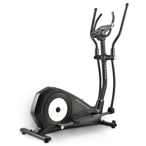 Image of LET'S PLAY Semi-Commerical Elliptical Cross Trainer for Home Gym Max Weight Capacity 120kg, Flywheel 12kg, LCD Display, Pulse Sensor, Anti-Slip Pedal & Motorized Magnetic Resistance