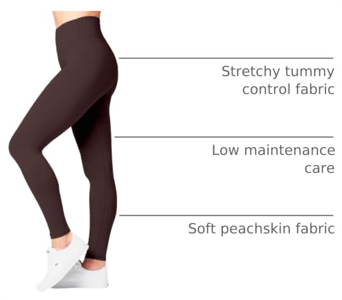 Image of SATINA High Waisted Leggings for Women - Comfortable and Stretchy in Versatile Sizes and Colors