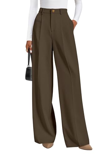 PRETTYGARDEN Womens Wide Leg Dress Pants 2026 Business Casual Flowy Work Palazzo Pants High Waisted...