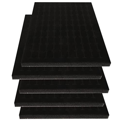 Warmhm 5 Stück Schaumstoff-Ohrring-Aufbewahrungsbox Ringhalter Schmuckschatulle Einsätze Schmuckzubehör Ring-Organizer Für Schmuckdisplays Und -Etuis Einzelhandel Reisen