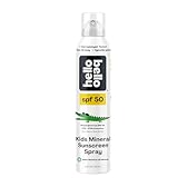 Hello Bello SPF 50 Kids Mineral Sunscreen Spray, Hypoallergenic Broad Spectrum UVA and UVB Protection, Reef Friendly and Water Resistant, 5 oz