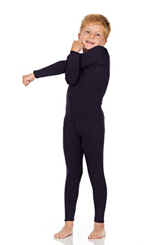 Thermajohn Thermal Underwear for Kids, Boys Thermal Underwear Set, Base Layers for Skiing, Long Johns for Boys Kids
