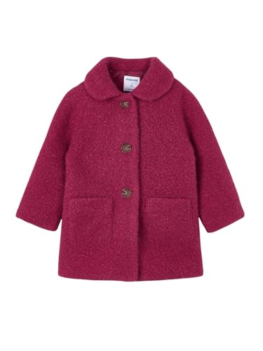 Mayoral Shearling Coat for Girls Cherry