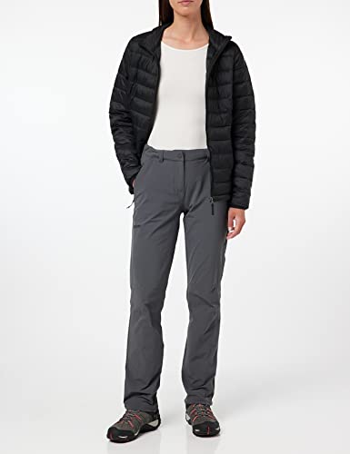 Schöffel Damen Pants Engadin1, strapazierfähige Damen Hose für Wanderungen, wasserabweisende Outdoor Hose mit sportlichem Schnitt, asphalt, 44