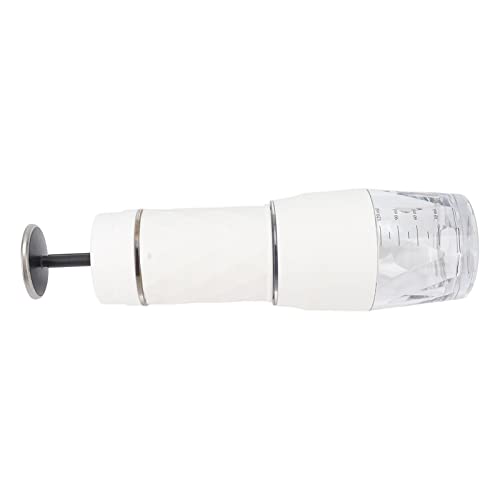 Caffettiera manuale, 18 bar, forte pressione, manuale, manico comodo, compatta, da campeggio, rimovibile per caffè in polvere (bianco)