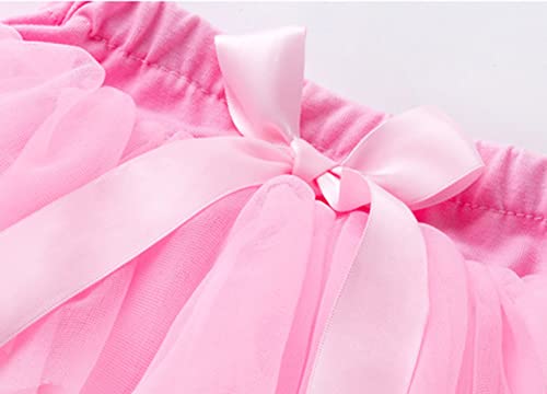 Saia tutu macia e fofa para bebês recém-nascidas, com laço liso, para festa de carnaval, tule e tutu