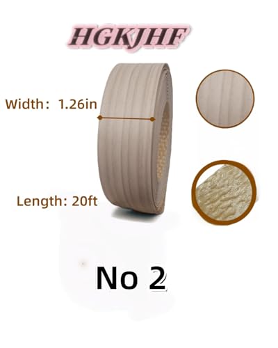 Image of HGKJHFmelamine Edging Tape. 1.26in*20ft,pre Coated with hot melt Adhesive Flexible Veneer Edge Edging, Used for Cabinet and Furniture Maintenance (No2-Zebra Color, 1.26in*20ft)