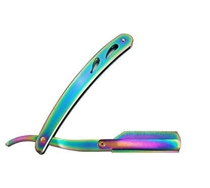 Image of Verbier Salon Shaving Razor For Men /Boys Razor For Body Hair And Golden Razor For Shaving Free 5 Blades Golden 15 Gram Pack Of 1