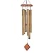 SuninYo Wind Chimes Outdoor,30 inches Amazing Grace Wind Chimes with S Hook(6 Tubes,Golden)