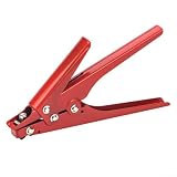 HS-519 - Pinza per fascette stringicavo in nylon da 2,4-9 mm, pinze per fissaggio manuale e taglio con acciaio al carbonio, spelafili rossi