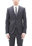  s.Oliver BLACK LABEL Herren Sakko, Grau (Grey/Black Dots 98M4), 44