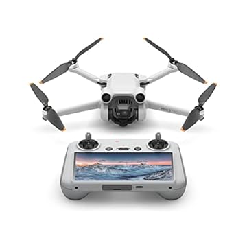 DJI Mini 3 Pro (DJI RC), mini drone com vídeo 4K, foto de 48 MP, tempo de voo de 34 minutos, menos de 249 g, detecção de obstáculos, retorno a casa, compatível com identificação remota FAA, drone com