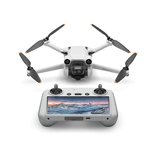 DJI Mini 3 Pro (DJI RC), Mini Drone with 4K Video, 48MP Photo, 34 Mins Flight Time, Less than 249 g, Obstacle Sensing, Return to Home, FAA Remote ID Compliant, Drone with Camera for Adults