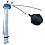 Banhey Toilet Float Fill Valve Replacement Kit, Universal Toilet Repair Kit, Includes G3/4" Inlet Fill Valve, Float Ball, and Lever Arm, Adjustable Water-Saving Design WC Repair Parts