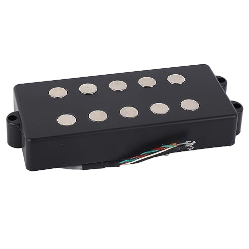 Captador de graves de bobina dupla, resposta de alta frequência de metal, acabamento fino, captador