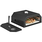 Outsunny Kit Four à Pizza pour Barbecue Four à Pizza Extérieur pour Barbecue avec Pierre e...
