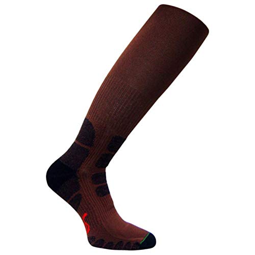 Eurosocks 0124 Patented Performance All Around Outdoor Compression Socks, Khaki, Large
