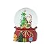 Christmas Snow Globes Glitter Water Globe with Musical Snow Globe Plays We Wish You a Merry Christmas - Santa Xmas Snow Globe - Holiday Decoration(5.5 inch)