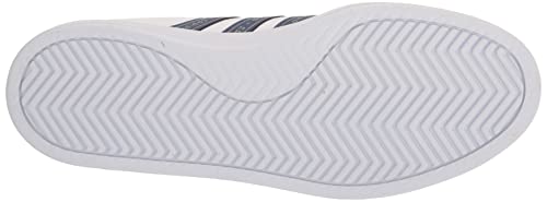 adidas Tênis feminino Grand Court 2.0, Ftwr branco/azul misterioso/amarelo de alta resolução, 7