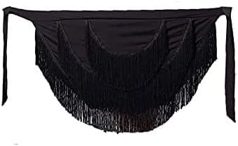 Women's Ballroom Latin Tango Dance Dress - Apron Tassel Skirt for Practice & Performance