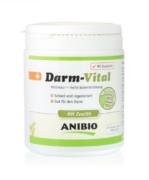 Anibio Darm - Vital 420g - Kräutermischung aus anerkannten, natürlichen und wirkungsvollen Heilpflanzen für Hunde und Katzen - Darmvital