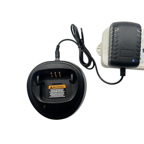 Schnellladegerät für Motorola DP1400 CP040 CP140 GP3688 - Ladestation WPLN4138 WPLN4137 für NNTN4970 NNTN4851 Akkus - Tischlader inkl. Netzteil