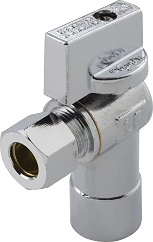 PROFLO PFXQAS32C 1/2" x 3/8" Quarter Turn Angle Valve - Chrome
