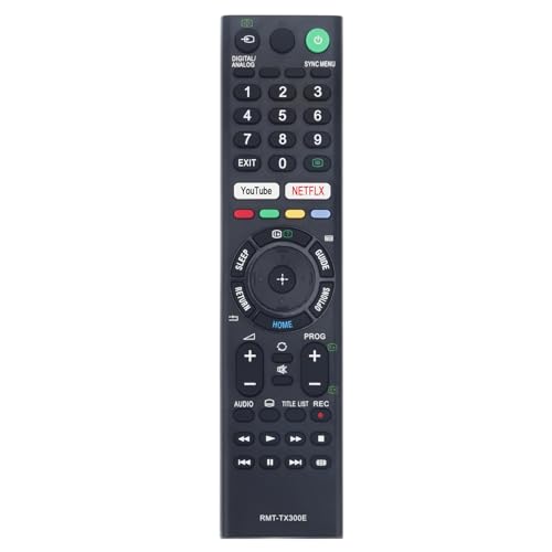 VINABTY RMT-TX300E Ersatzfernbedienung Passend für Sony Televisions TV KD-43XF7093 KD-43XF7077 KD-43XF7004 KD-43XF7005 KD-43XF7002 KD-43XF7073 KD-43XF7003 KD-43XF7000 KD-65XF7096