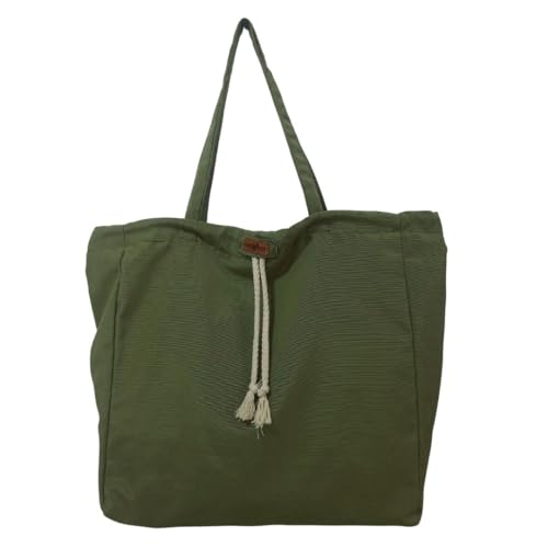 Bolsa Tote Bag Tecido Semi Impermeável 2 Maneiras De Usar (Verrde Militar, Grande)
