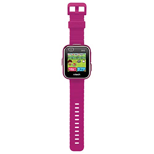 VTech - KidiZoom SmartWatch DX2 Rose Framboise, Montre Digitale Enfant, Photo, Selfie, Vidéo, Écran Tactile Vertical, Jouet High-Tech, Cadeau Enfant et Ado de 5 Ans à 13 Ans - Contenu en Français