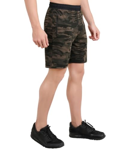 Image of Unbeatable Men Camouflage Gym Shorts Workout Running Pants Sports Half Pant Summer Camo