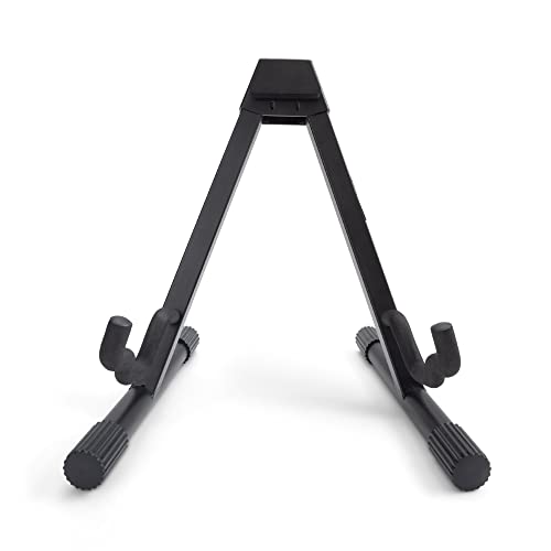 On-Stage GS7462B Professional A-Frame Guitar Stand (Holds Electric, Acoustic, and Bass Guitars, Small Amps, and Mixers, Stepped Yoke, Nonslip Padding, Rubber Feet, Folding, Portable, Storage, Display) - Thumbnail 3