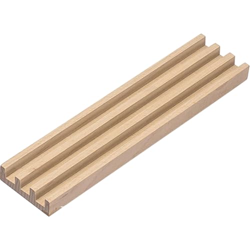 Porta fichas de dominó de madera con base antideslizante