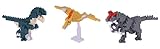 Nanoblock Jurassic Dinosaurs (3 Pack) Velociraptor, Allosaurus, and Pteranodon Building Kit