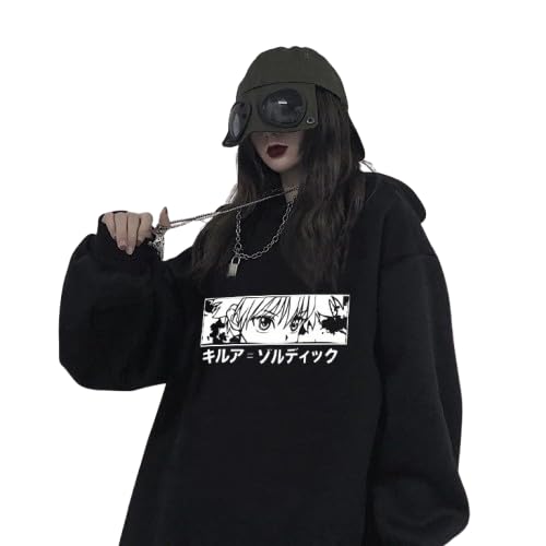 comic street Japanese Anime Manga Kawaii Hunter X Hunter Hoodies Men/Women's Short Sleeve Sweatshirt Killua Zoldyck Hoddie for Clothes - Hoodies & Sweatshirts-picture-37