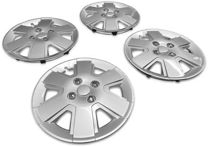 15 inch Hubcap for 2006 2007 2008 2009 2010 2011 Ford Focus Wheel Cover 15 in Hub Cap Silver - Set of 4 Pcs