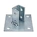 B-Line B280SS4 304 Stainless Steel 4 Hole U Post Base