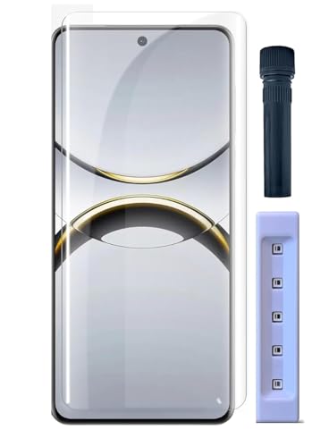 Image of JGD PRODUCTS Adavnced Glue UV Curved Tempered Glass for Techno Spark 20 Pro Plus | With HD clearity full curved edge protection and Installation Kit