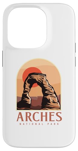 Utah Vintage Retro Hiking Camping Arches National Park �X�}�z�P�[�X iPhone 14 Pro �p