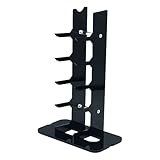 MAGICLULU Messerständer aus Schwarzem Acryl Platzsparender Messerhalter mit Rutschfester Basis Mehrstufiges Sammlermesser Display für Küchenarbeitsplatte und Tisch